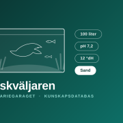 Fiskväljaren – fyll i akvariets volym, pH, hårdhet och bottenmaterial så matchar vi mot AkvarieGaragets artlista