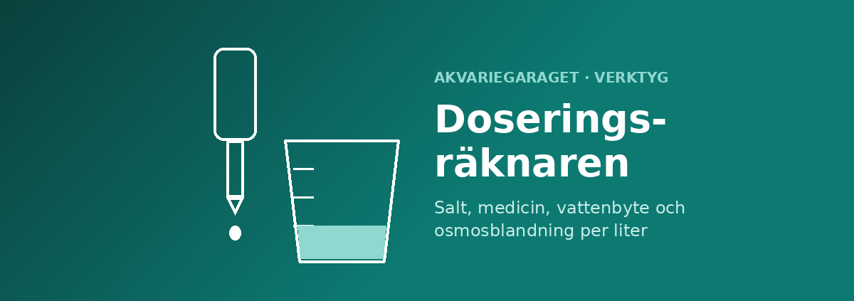 Doseringsräknaren för akvarium